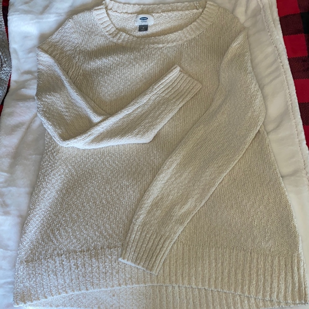 OLD NAVY COTTON AND ACRYLIC LONG SLEEVE SWEATER SZ M